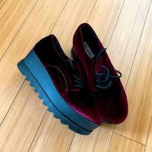 Steve Madden Platform Velvet Shoes